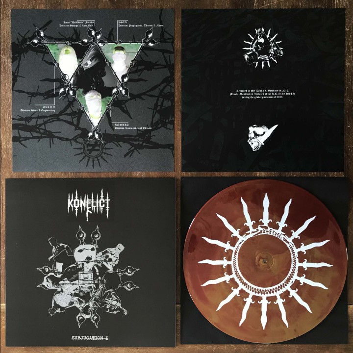 Konflict - Subjugation I Silk-screened LP (Red/Gold vinyl)