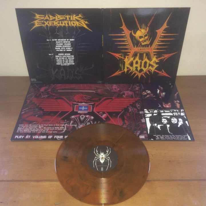 Sadistik Exekution - K.A.O.S. LP (Orange-smoke marble vinyl)