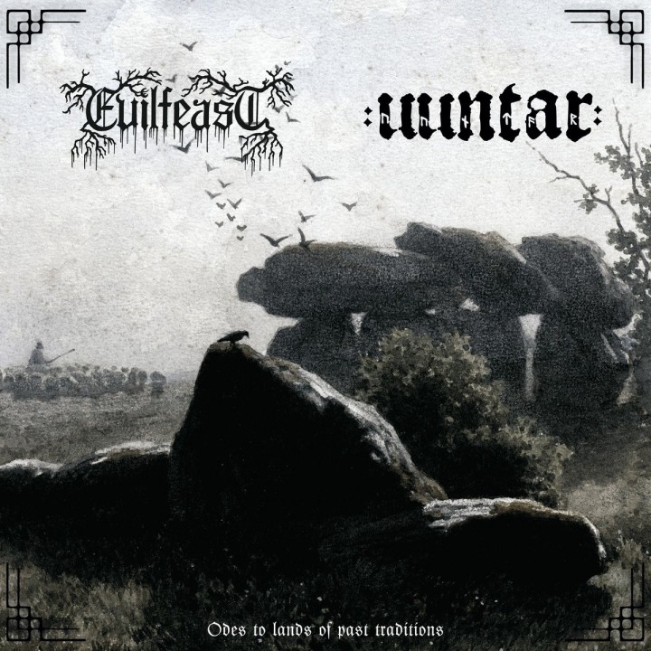 Evilfeast / Uuntar - Land of Past Traditions LP (Purple-marble vinyl)
