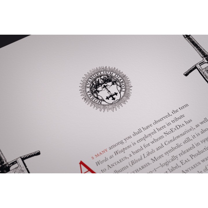 Words as Weapons Book with Aethyrick, Aluk Todolo, Angrenost, Vafurlogi, Blackdeath, Drastus, Lucifyre, and Monte Penumbra