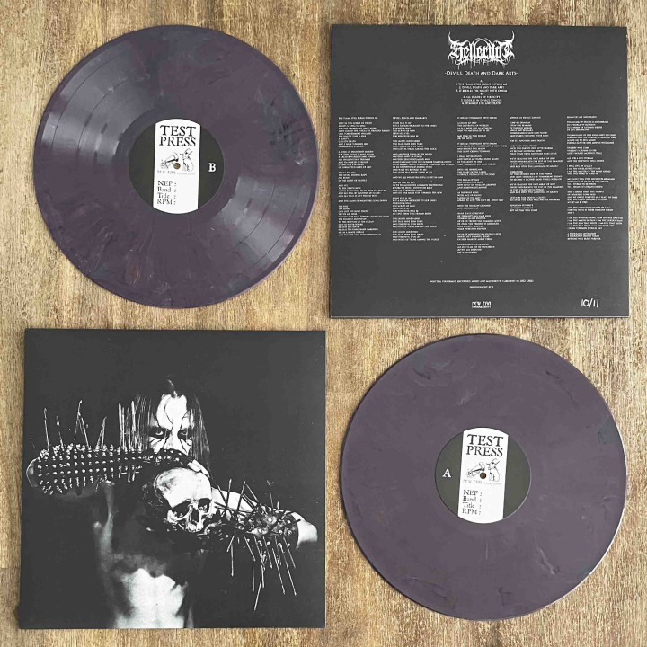 Helleruin - Devils, Death And Dark Arts Test-press LP